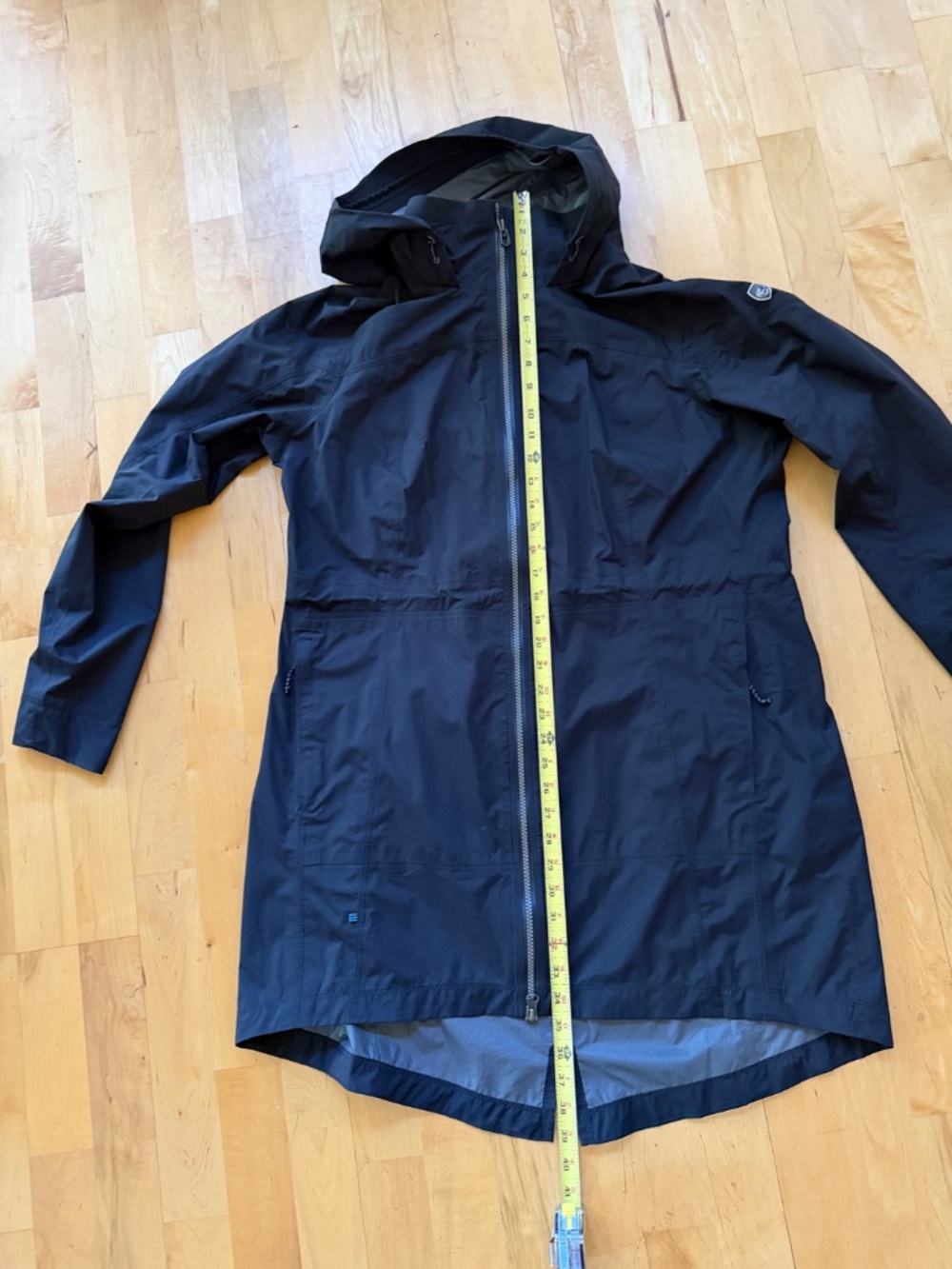 Kuhl Women's Jetstream Trench Raincoat XL Black Like New